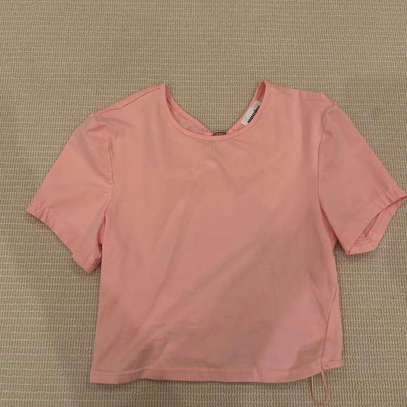 Super Light Pink open back top - Picture 1 of 3